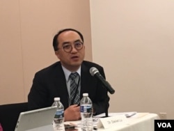 台湾驻美代表处卫生组组长卢道扬 (美国之音钟辰芳拍摄)