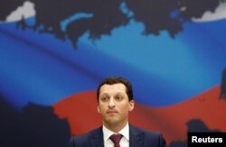 FILE - Kirill Shamalov, an executive of Russian energy company Sibur and husband of one of Russian President Putin's two daughters, attends a session of the National Oil and Gas Forum in Moscow, Russia, April 20, 2016.