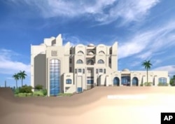Main elevation of the future orphanage designed by Maher Andraws