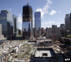 Nyu-Yorkda bir paytlar Jahon Savdo Markazining egizak binolari turgan joy