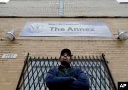 Shammrie Brown, who helped organize a gun buy-back program last summer, stands in front of the New Life Covenant Church Southeast in Chicago, Nov. 9, 2018.