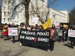 Mirna šetnja aktivista, Osmomartovski marš, Banja Luka, 08.03.2021.