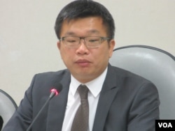 台湾在野党民进党立委蔡其昌（美国之音张永泰拍摄）