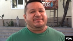 Jorge Ramirez, 39, came to the United States 20 years ago from Guatemala and hopes to make permanent his temporary immigration status. (M. O'Sullivan/VOA)