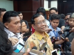 Menko Polhukam Mahfud MD. (Foto: VOA/Sasmito)