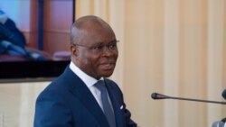 Aurelien Agbénonci, ministre des Affaires étrangères, Bénin, le 29 octobre 2021. (VOA/Ginette Fleure Adandé)