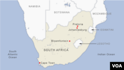 የደቡብ አፍሪካ ካርታ