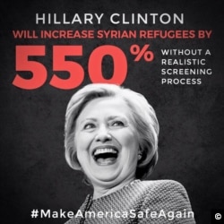 Trump supporters bash Clinton on Facebook.