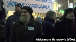 Jedan od najstarijih učesnika protesta u Beogradu