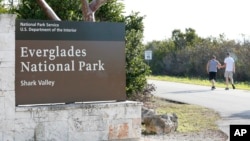 Papan Taman Nasional Everglades, Florida, 2 Januari 2019.