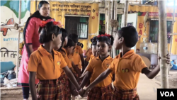 Students at the Signal School are from homeless families and were begging or selling trinkets on the street before enrolling in school.