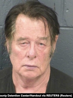 Larry Mitchell Hopkins di penjara Dona Ana County, Las Cruces, New Mexico, 20 April 2019.