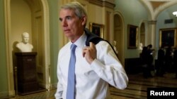 Senator Rob Portman, a Republican from Ohio, inside the U.S. Capitol, Nov. 16, 2016. Portman originally launched the effort to combat Russian propaganda in eastern European countries.