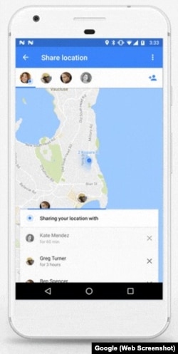 Google Maps Sharing Location