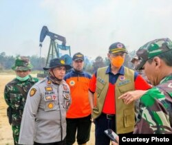 Kepala BNPB Doni Monardi di Riau, Rabu, 11 September 2019. (Foto: BNPB)