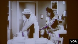 The "color line" ran across many aspects of U.S. society, including the movie industry. (L. Bryant/VOA)