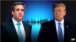 도널드 트럼프 미국 대통령과 트럼프의 전 개인 변호사인 마이클 코언이 플레이보이 모델 출신 캐런 맥두걸에게 돈을 주는 방법을 두고 의논하는 녹음 테이프가 공개됐다.