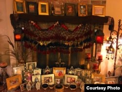 A gathering of family photos is a fixture of Ramadan at Inas El Ayouby's house (I. El Ayouby)