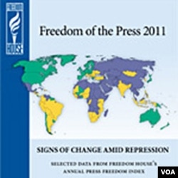 Freedom House mengeluarkan laporan setiap tahunnya mengenai kebebasan pers dan mendudukkan Indonesia di peringkat 108 dari 196 negara.