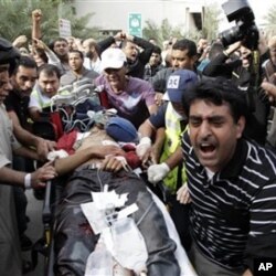 2月17日巴林反政府示威遭到安全部队的镇压