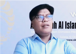 Pengamat terorisme Noor Huda Ismail Ph.D dalam tangkapan layar. (Foto: VOA/Nurhadi)