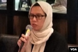 Koordinator KontraS, Yati Andriyani. (Foto: VOA/Fathiyah)