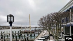 Tyler Hayes, vice president of Cape Cod Restaurants, says his seasonal businesses — including Flying Bride Restaurant, shown here in April — would suffer without H-2B workers.