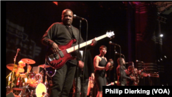 Gregory "Sugar Bear" Eliot, lead singer for the go-go band Experience Unlimited