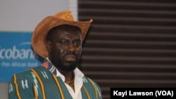 Olowondjo Tchalla, CEO Alaffia à Lomé, le 6 juin 2019. (VOA/Kayi Lawson)