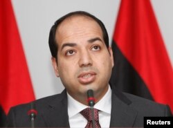 Libya's Supreme Court ruled the election of Prime Minister Ahmed Maiteeq unconstitutional on Monday. Maiteeq is shown at a news conference in Tripoli, Libya, June 7, 2014.