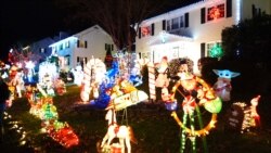 The massive display, dubbed Marshall Pond Christmas Village, is the effort of seven different homes in a cul-de-sac to decorate Christmas light display, has become the landmark of Burke during Christmas time, December 18, 2021, Burke, Virginia.