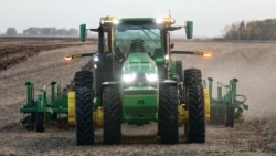 Shown is a self-driving tractor announced at CES 2022 by American farm equipment maker John Deere. (Photo Courtesy: John Deere)