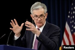 제롬 파월 미 연준 의장이 1일 워싱턴 D.C.에서 기자회견을 열었다.
