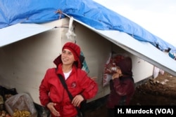 Some boys sell vegetables and fruits in the camp to make extra money, saying they felt safer with IS because the militants were protecting them on March 4, 2019 in al-Hol Camp, Syria.
