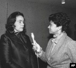 Belva Davis interviews Coretta Scott King.
