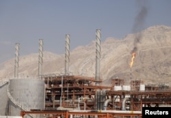 A general view shows a unit of South Pars Gas field in the Asalouyeh Seaport, north of Persian Gulf, Iran, Nov. 19, 2015.
