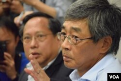 铜锣湾书店前店长林荣基。（美国之音汤惠芸摄）