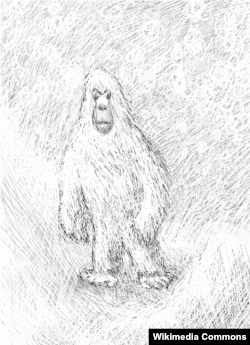 Sosok khayalan Yeti dari legenda Himalaya (Foto: ilustrasi).