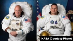 Astronauts Scott Kelly, left, and Kjell Lindgren.