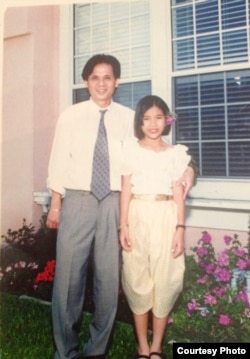 Jennifer Ka with her father, Keith Ka, in 1997. (Courtesy Photo of Jennifer Ka)
