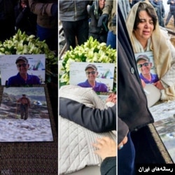 Mərhum Kavus Seyid İmami dəfn mərasimi