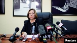 Cuba's Ambassador to Canada Josefina Vidal talks during a news conference in Havana, Cuba, Jan. 9, 2018.