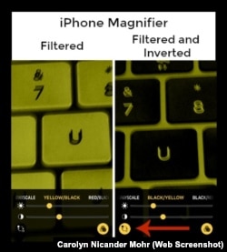 iPhone Magnifier Inverted