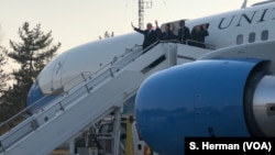 The official presidential delegation to the Winter Olympics arrives in Pyeongchang, South Korea, led by U.S. Vice President Mike Pence.