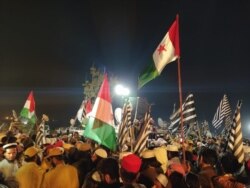 اسلام آباد میں آزادی مارچ کے داخل ہونے کا ایک منظر