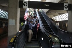 White nationalist leader Jason Kessler arrives at Vienna Metro Station, while travelling to participate in a rally marking the one year anniversary of the 2017 Charlottesville ‘Unite the Right’ protests, in Vienna, Virginia, Aug. 12, 2018.