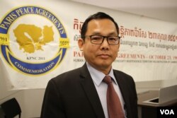 រូបឯកសារ៖ លោក អេង ឆៃអ៊ាង អនុ​ប្រធាន​គណបក្ស​សង្គ្រោះជាតិ​ដែល​ត្រូវបាន​រំលាយ។ (ចាប ចិត្រា/VOA)