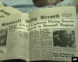 1947年7月8号"罗斯威尔纪事报"的头版