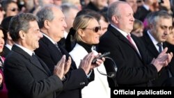 სარკოზი, სარქისიანი, ჩიჩუა და მარგველაშვილი ინაუგურაციაზე