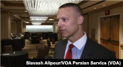 Republican Congressman Scott Perry speaks to VOA Persian at Washington's Grand Hyatt hotel, June 14, 2017.